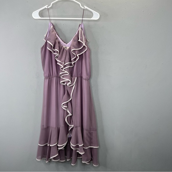 Ya Los Angeles Dresses & Skirts - Ya Los Angeles Lavender Ruffle Midi Dress